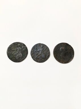 Lot of 1700’s Great Britain Halfpenny Coins
